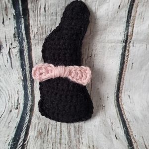 Black Crochet Chocolate Bunny